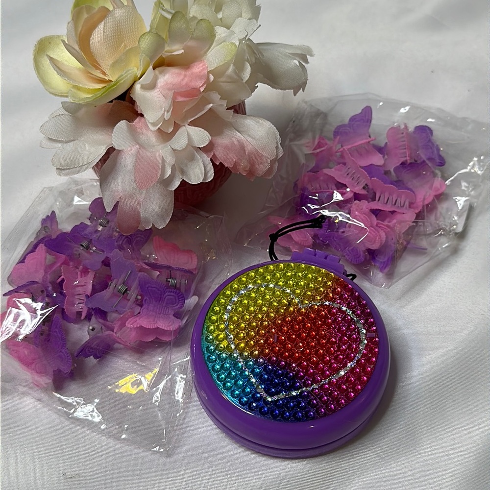 🐼 3/$25 girls purple and pink hair bundle